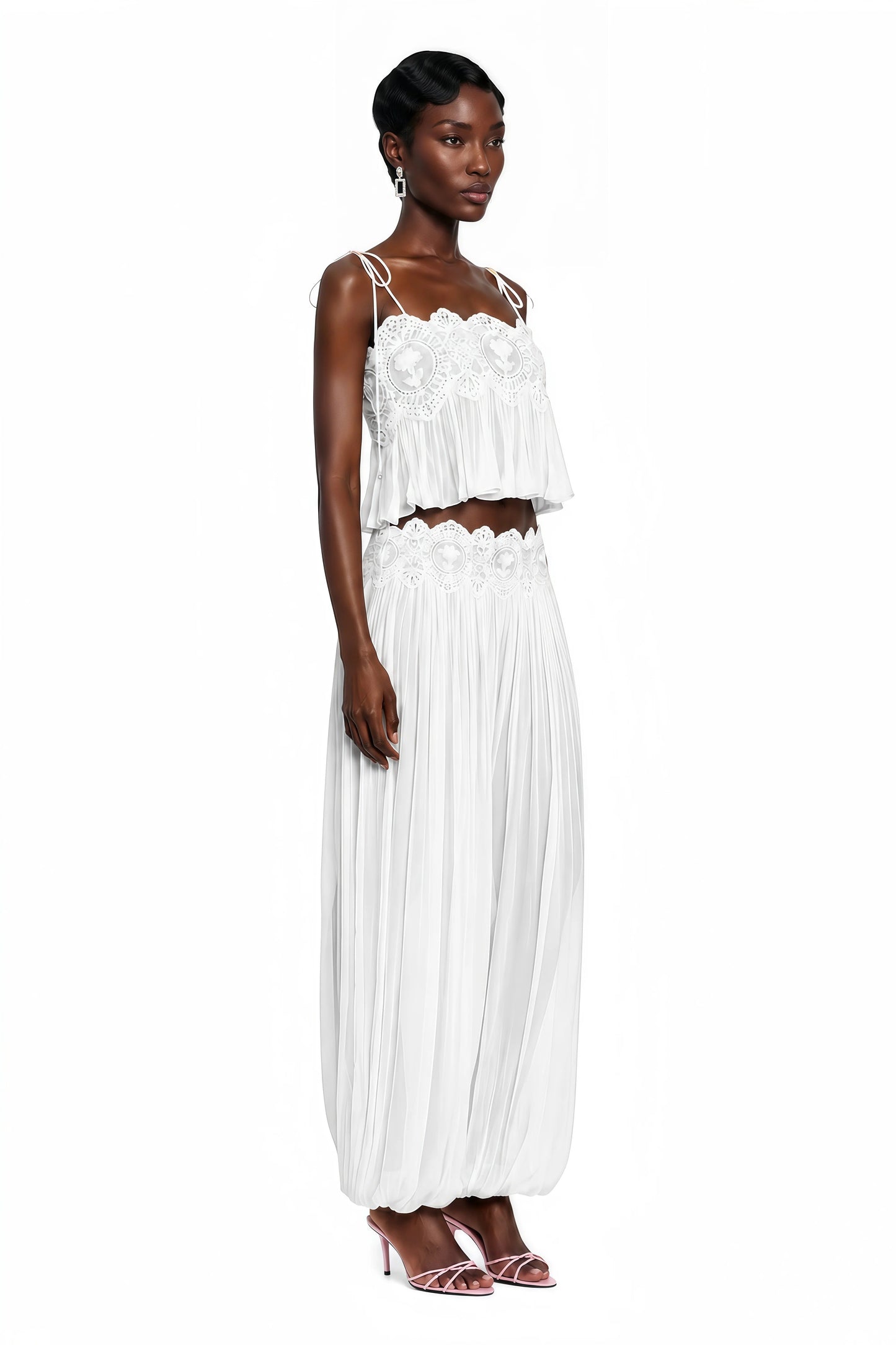 Kendall | Lace Chiffon Set