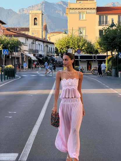 Kendall | Lace Chiffon Set