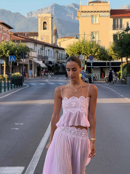 Kendall | Lace Chiffon Set