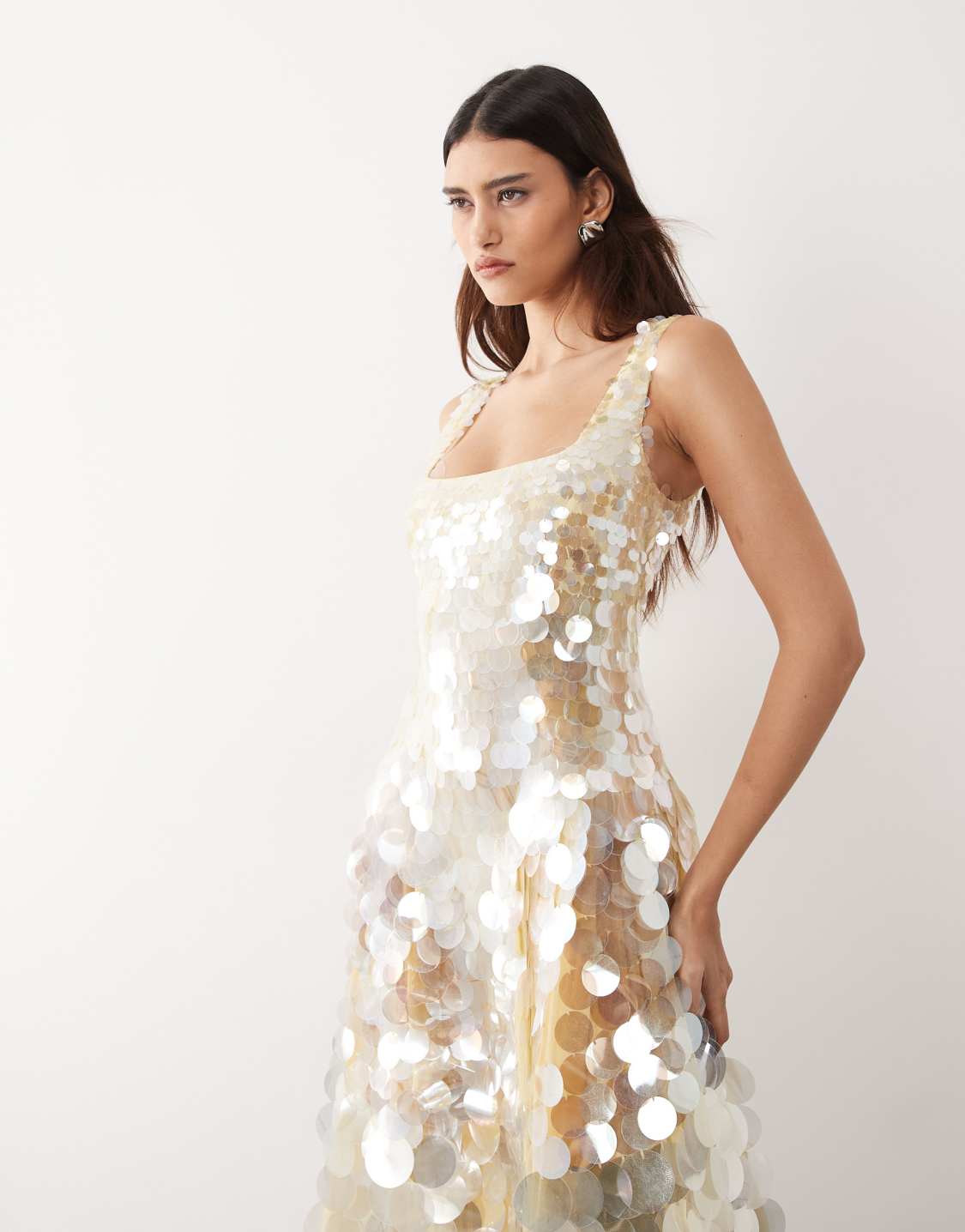 Sienna | Embellished Sequin Midi Dress