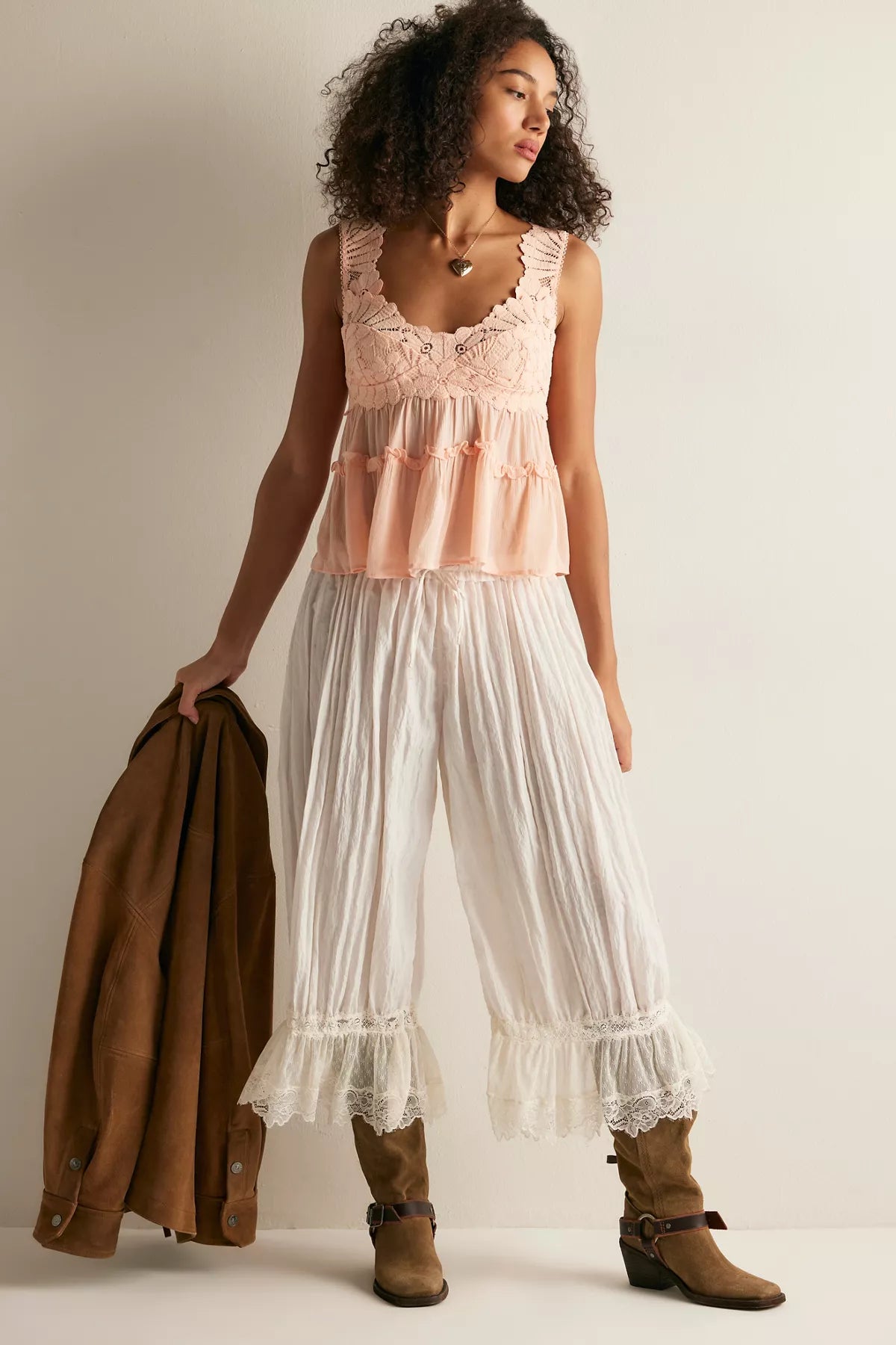 Petal Party Lace Shapeless Cami in FP Pale Peach - photo 3