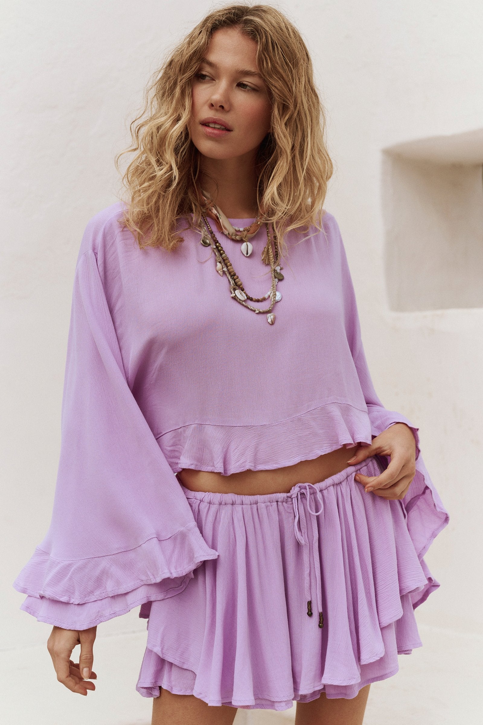 Delilah Skort Set - Lilac Bouquet