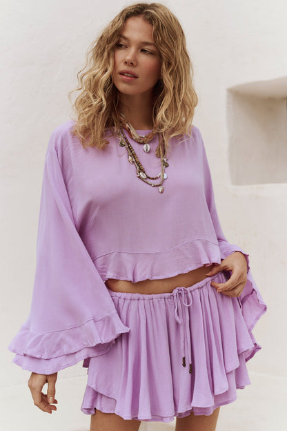 Delilah Skort Set - Lilac Bouquet