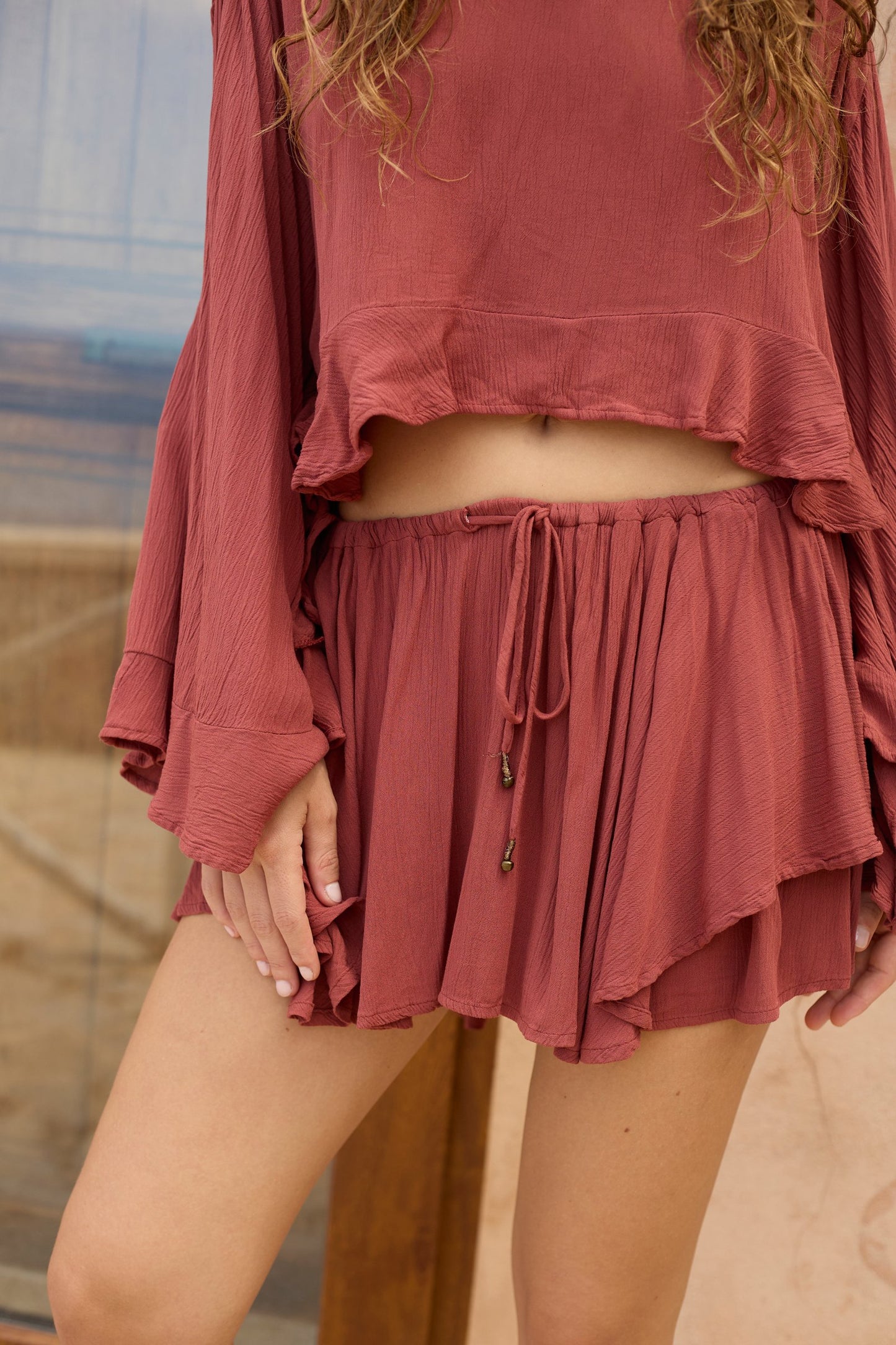 Delilah Skort Set - Burnt Henna