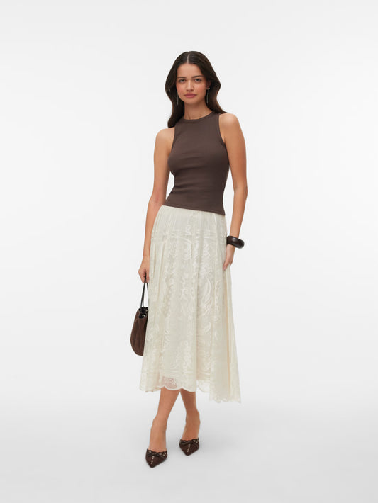 Madeline |  High Waisted Long Skirt